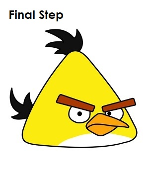 Desenhe Angry Bird Amarelo