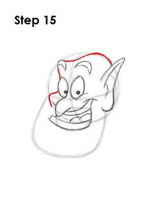 Draw the Genie Step 15 Draw the Genie 15