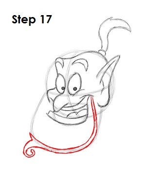 Draw the Genie Step 17 Draw the Genie 17
