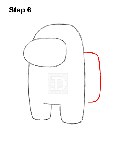 How to Draw an Among Us Video Game Character 6