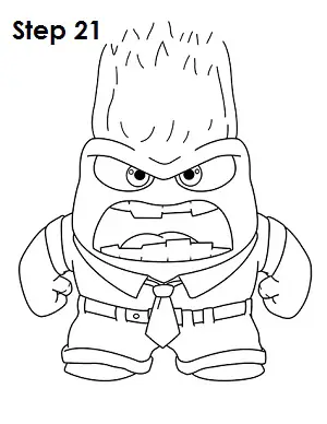 how to draw anger inside out