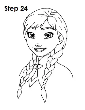 how to draw anna frozen
