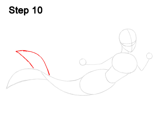 Ariel Little Mermaid Drawing 10 Draw Ariel Little Mermaid Body 10