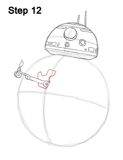 BB-8 Star Wars Drawing 12 Draw BB-8 Force Awakens 12