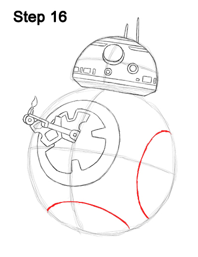 BB-8 Star Wars Drawing 16 Draw BB-8 Force Awakens 16