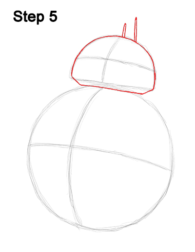 BB-8 Star Wars Drawing 5 Draw BB-8 Force Awakens 5
