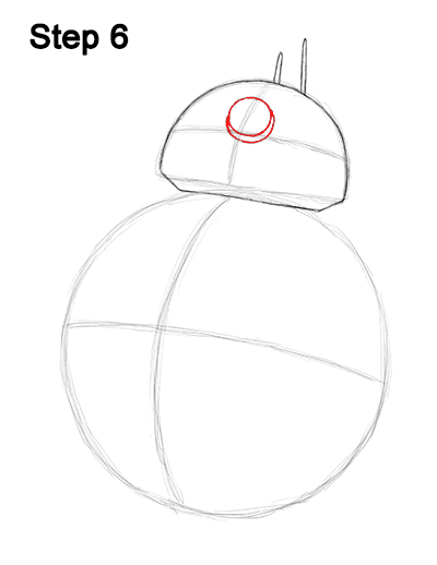 BB-8 Star Wars Drawing 6 Draw BB-8 Force Awakens 6