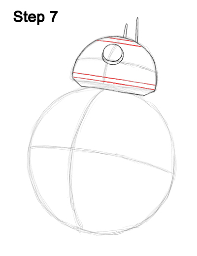 BB-8 Star Wars Drawing 7 Draw BB-8 Force Awakens 7