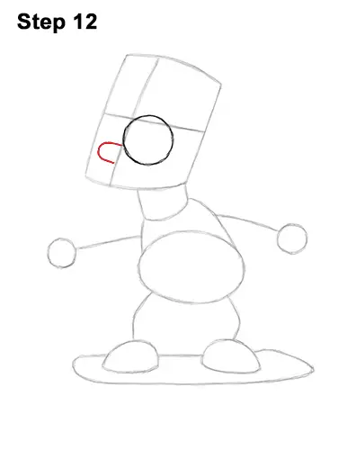 How to Draw Bart Simpson Full Body Skateboard Skater Skating 12
