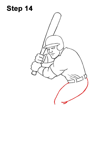Draw Cartoon Baseball Player Batting 14 How to a Draw Cartoon Baseball Player Batter 14