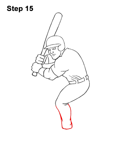 Draw Cartoon Baseball Player Batting 15 How to a Draw Cartoon Baseball Player Batter 15