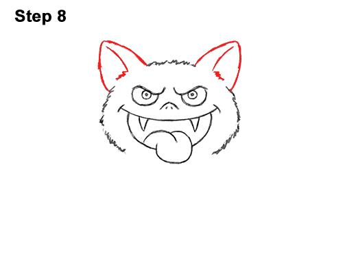 Draw an Angry Funny Cartoon Bat 8 How to Draw Angry Funny Cute Halloween Cartoon Bat 8