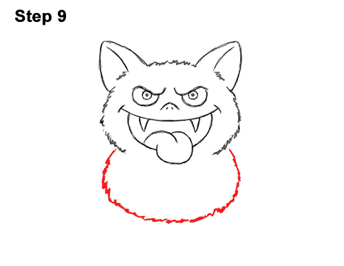 Draw an Angry Funny Cartoon Bat 9 How to Draw Angry Funny Cute Halloween Cartoon Bat 9