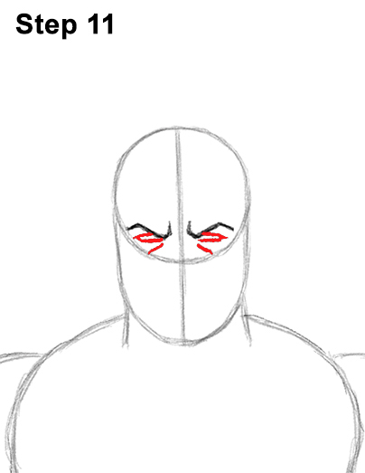 How to Draw Batman Full Body Step 11