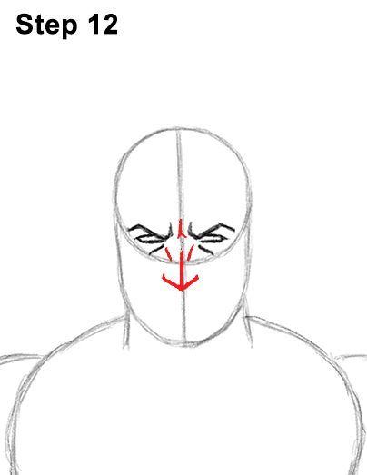 How to Draw Batman Full Body Step 12