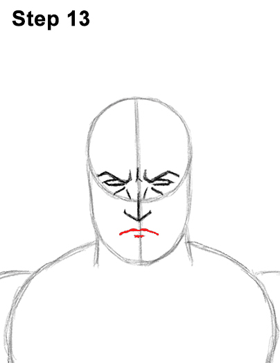 How to Draw Batman Full Body Step 13