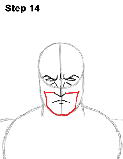 How to Draw Batman Full Body Step 14