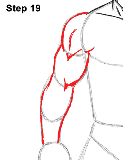 How to Draw Batman Full Body Step 19