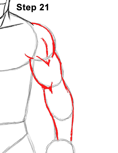 How to Draw Batman Full Body Step 21