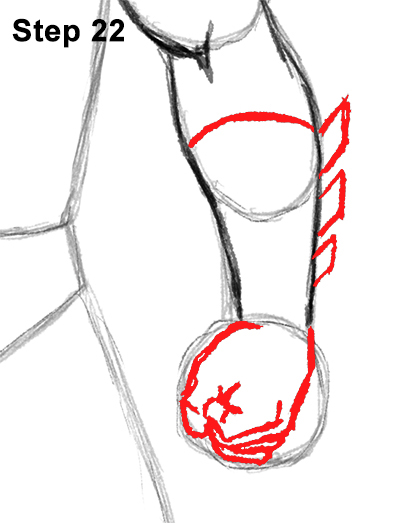 How to Draw Batman Full Body Step 22