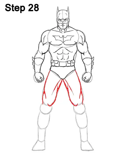 Draw Batman Full Body 28