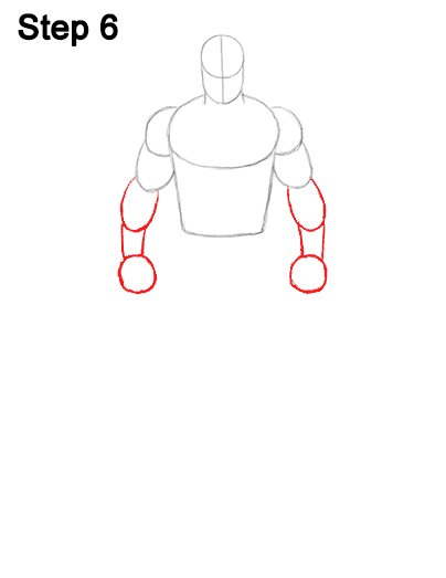How to Draw Batman Full Body Step 6