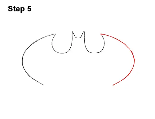 How to Draw the Batman Logo Symbol Icon Emblem 90s 5
