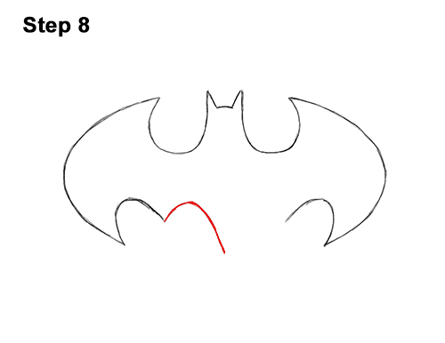 How to Draw the Batman Logo Symbol Icon Emblem 90s 8