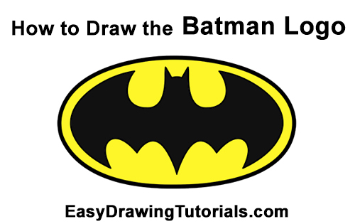 How to Draw the Batman Logo Symbol Icon Emblem 90s