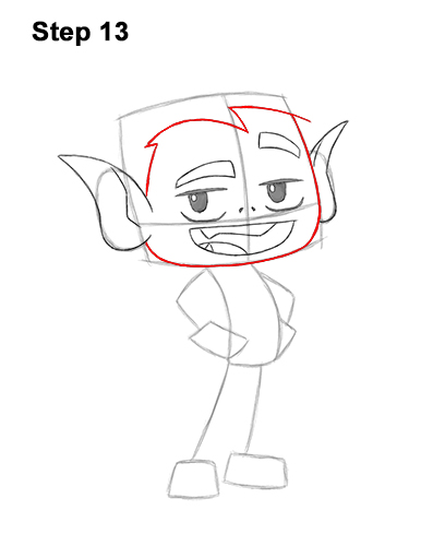 How to Draw Beast Boy Teen Titans Go! Full Body 13