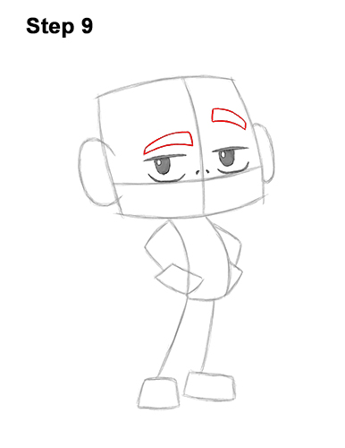 How to Draw Beast Boy Teen Titans Go! Full Body 9