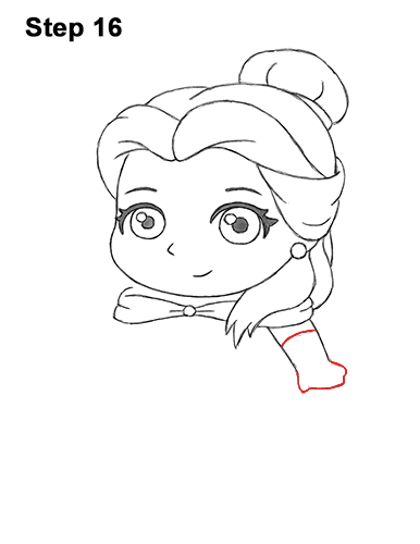 Mini Belle Drawing 16 Draw Mini Chibi Cute Little Belle Beauty 16