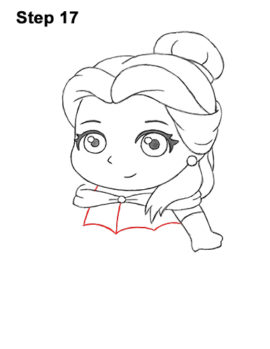 Mini Belle Drawing 17 Draw Mini Chibi Cute Little Belle Beauty 17