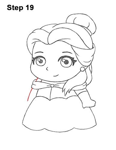 Mini Belle Drawing 19 Draw Mini Chibi Cute Little Belle Beauty 19