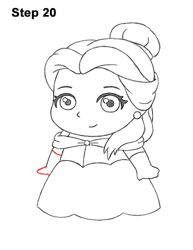 Mini Belle Drawing 20 Draw Mini Chibi Cute Little Belle Beauty 20