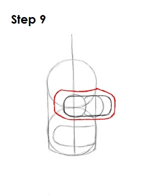 How to Draw Bender Step 9 Draw Bender Step 9