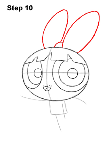 Draw Blossom Powerpuff Girls 10 How to Draw Blossom Powerpuff Girls Full Body 10