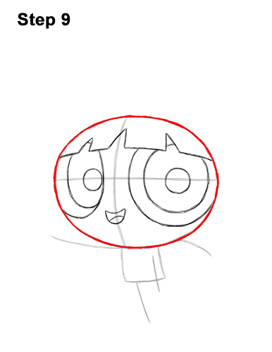 Draw Blossom Powerpuff Girls 9 How to Draw Blossom Powerpuff Girls Full Body 9