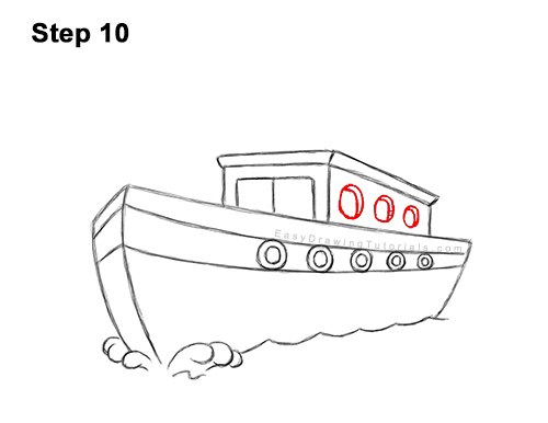 Draw Cartoon Boat Ship 10 How to Draw Cartoon Boat Ship 10
