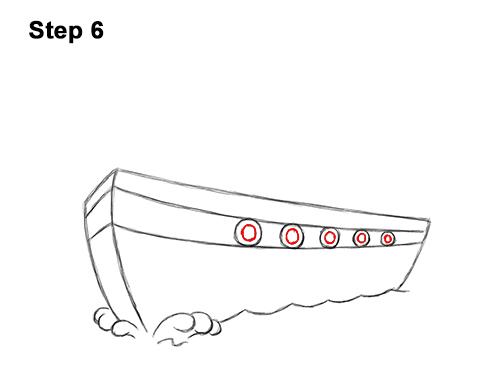 Draw Cartoon Boat Ship 6 How to Draw Cartoon Boat Ship 6