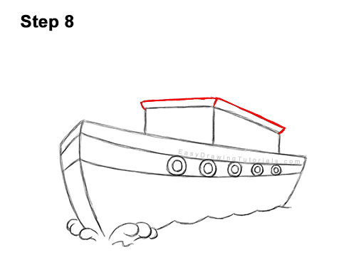 Draw Cartoon Boat Ship 8 How to Draw Cartoon Boat Ship 8