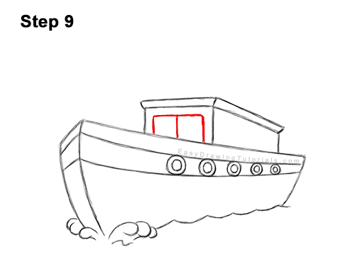 Draw Cartoon Boat Ship 9 How to Draw Cartoon Boat Ship 9