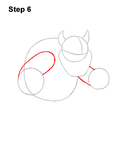 Bowser drawing guide step 6 How to Draw Bowser