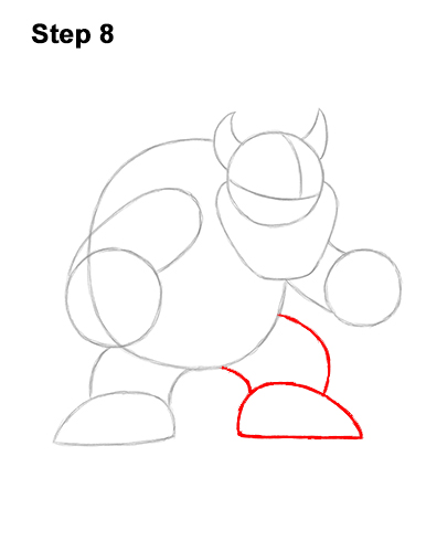 Bowser drawing guide step 8 How to Draw Bowser