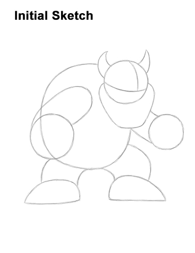 Bowser drawing guidelines How to Draw Bowser