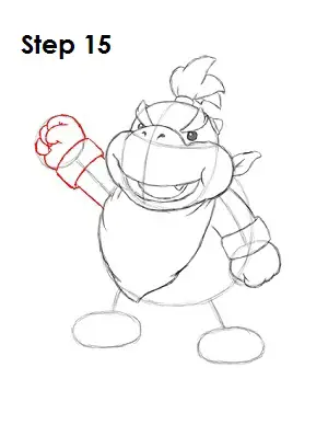 How to Draw Bowser Jr. Step 15
