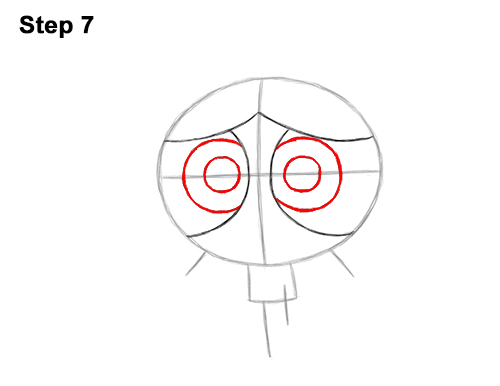 How to Draw Bubbles Powerpuff Girls Full Body 7