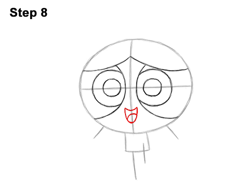 How to Draw Bubbles Powerpuff Girls Full Body 8