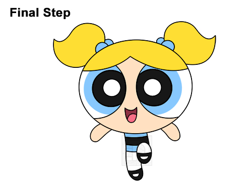 Draw Bubbles Powerpuff Girls How to Draw Bubbles Powerpuff Girls Full Body