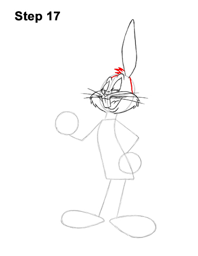 How to Draw Bugs Bunny Full Body Carrot 17